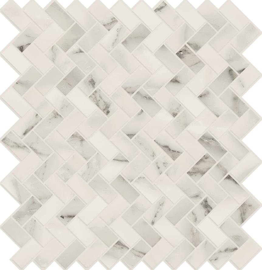 Marca Corona Motif Extra C Silver Herringbone Reflex 29x32