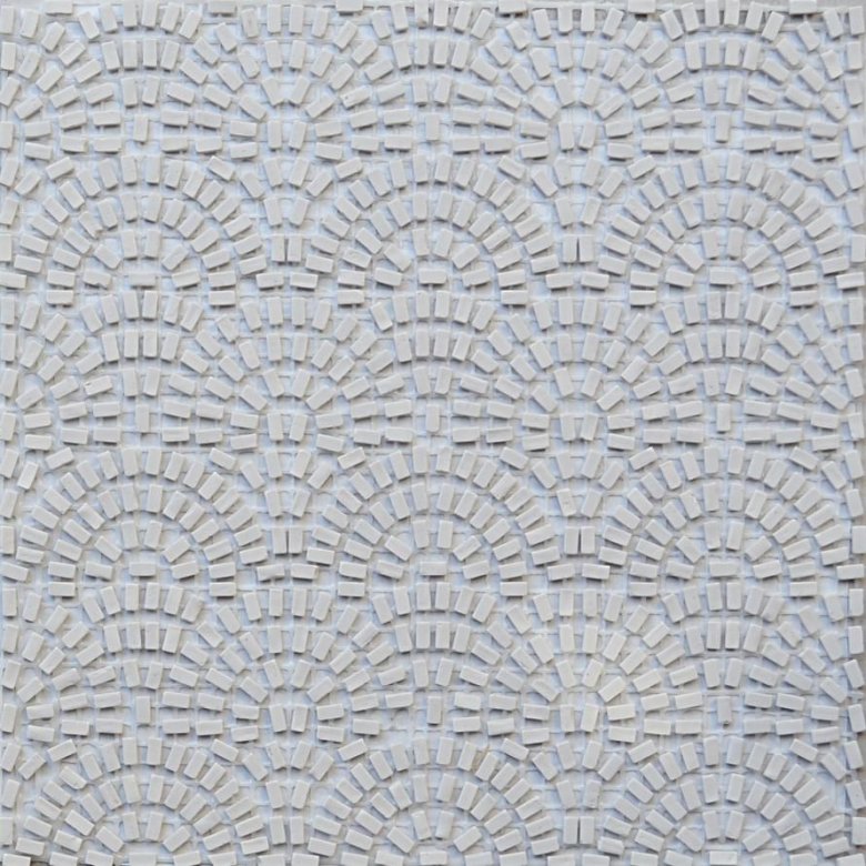 Micro Micromosaics Micro-Brick White Pavement 30x30