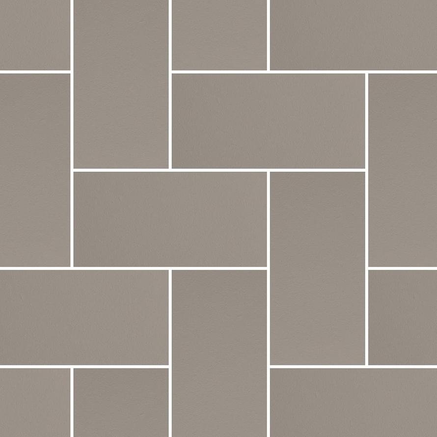 Micro Microtiles Herringbone Grey 40.2x40.2