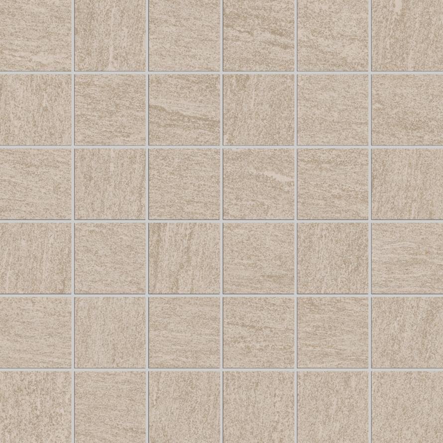 Monocibec Crest Sand Mosaico 4.7x4.7 Su Rete 30x30