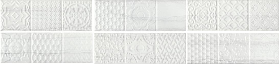 Monopole Belvedere Relieve Blanco 10x30