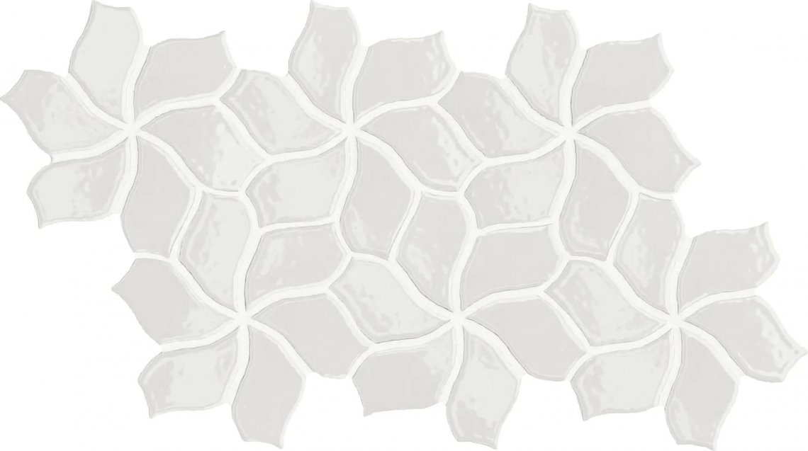 Mutina Botanica Flower White Glossy 23.1x40.3