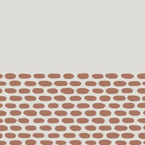 Mutina Tape Cobble Half Brown 20.5x20.5