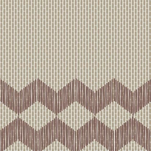 Mutina Tape Zigzag Half Brown 20.5x20.5