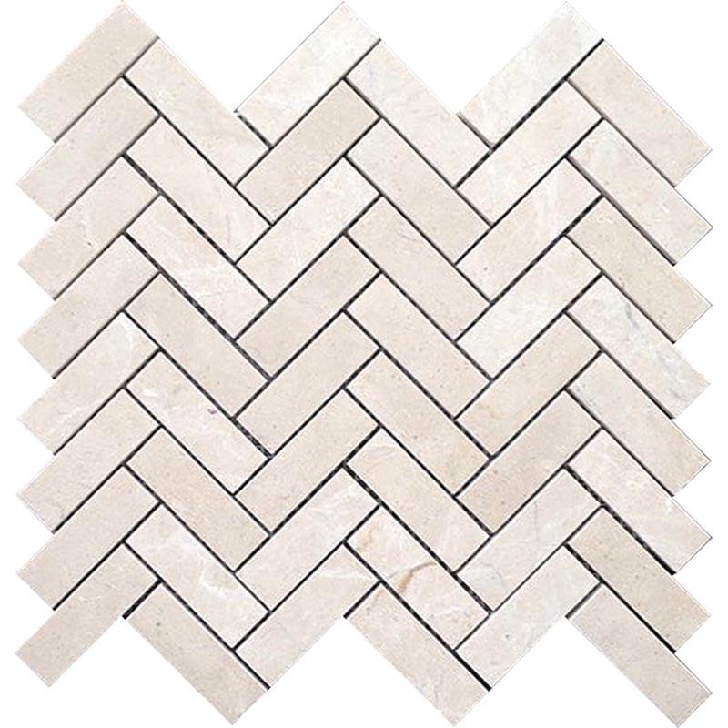 Natural Exclusive Valencia Crema 1X3" Herringbone 30.2x32.5