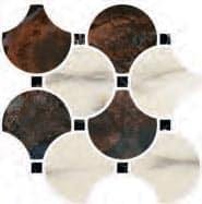 Naxos Serenade Mosaico Circle Brown 29x29