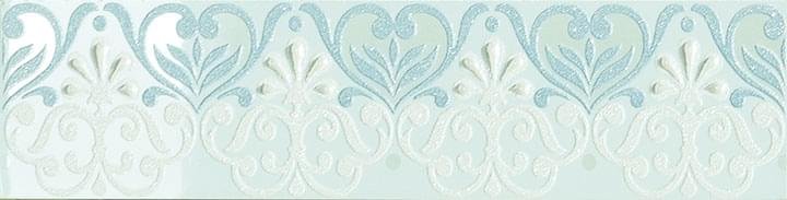 Novabell Milady Bloom Water Green Listello 6.5x25
