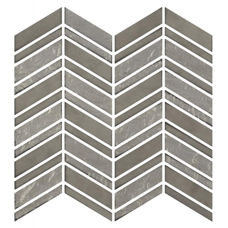 Onix Mosaico Crystalglass Chevron Tannum 30x30