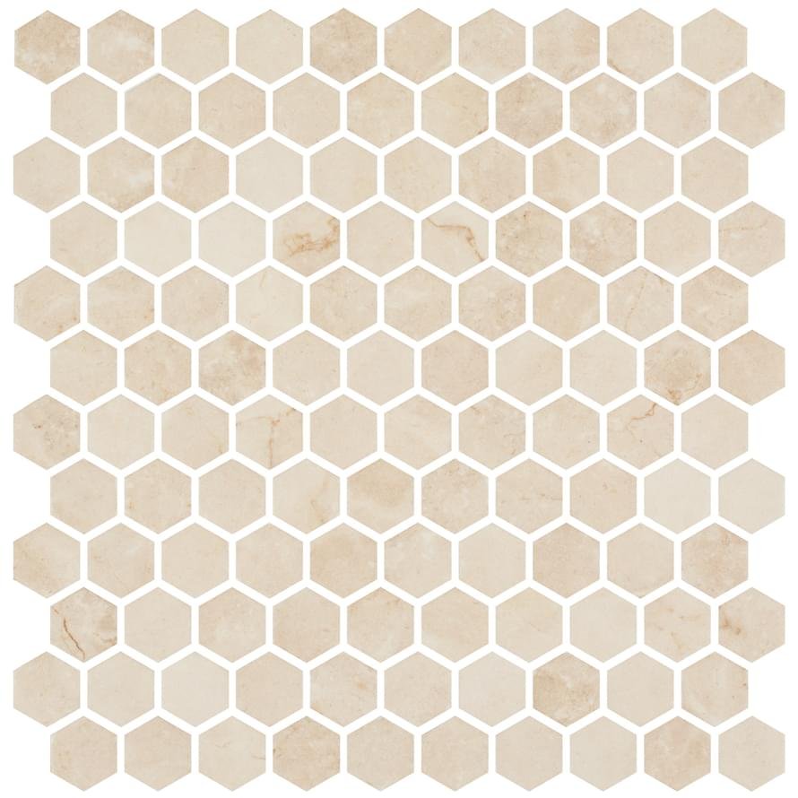 Onix Mosaico Hex Eco Stones Crema Marfil Matte 30.1x29