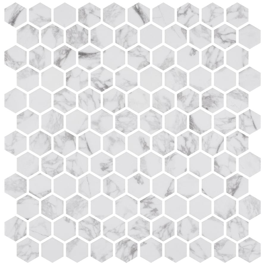 Onix Mosaico Hex Eco Stones Statuario Matte 30.1x29