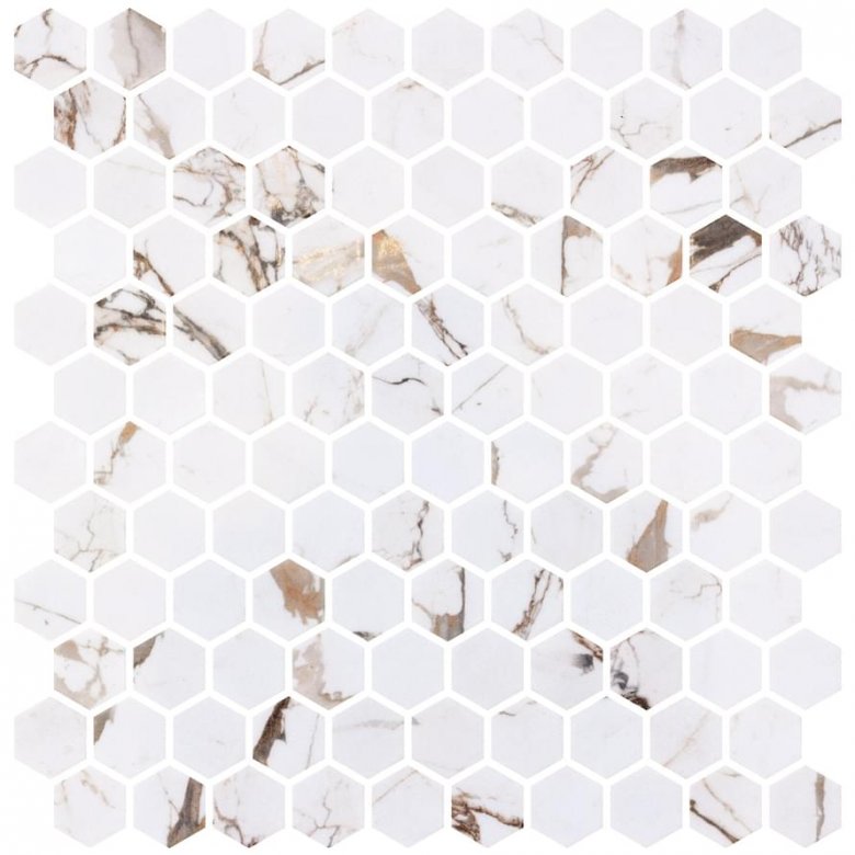 Onix Mosaico Hex Marmoreal Habana Matte 30.1x29