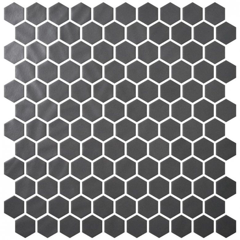 Onix Mosaico Hex Natureglass Dark Grey 30.1x29