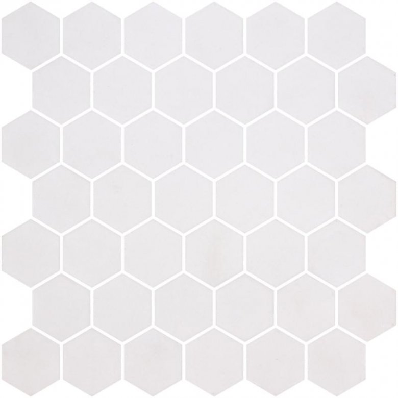 Onix Mosaico Hex Natureglass Xl White Matte 28.4x28.6