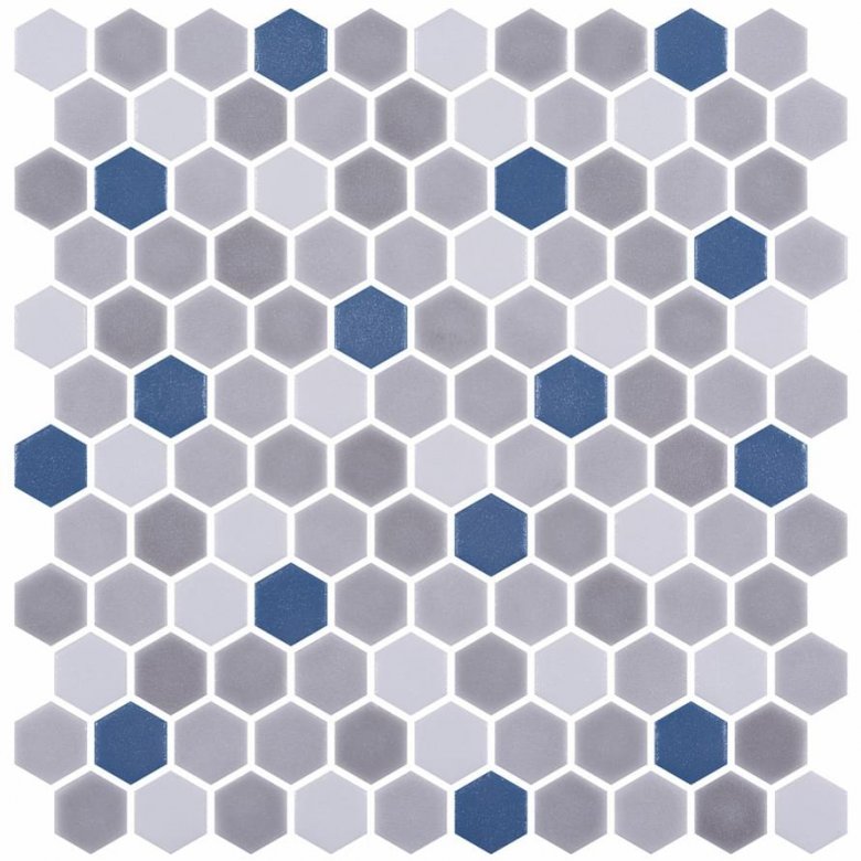 Onix Mosaico Hex Stoneblends Aegean 30.1x29