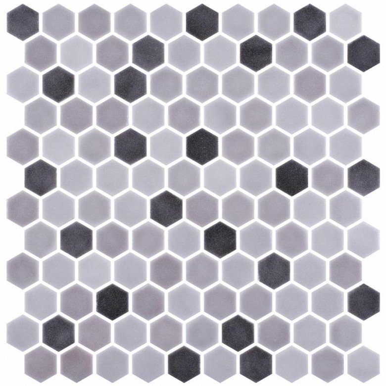 Onix Mosaico Hex Stoneblends Smoke 30.1x29