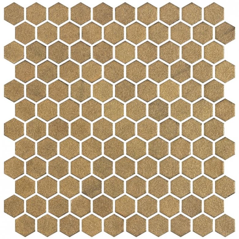 Onix Mosaico Hex Stoneglass Gold 29x30.1