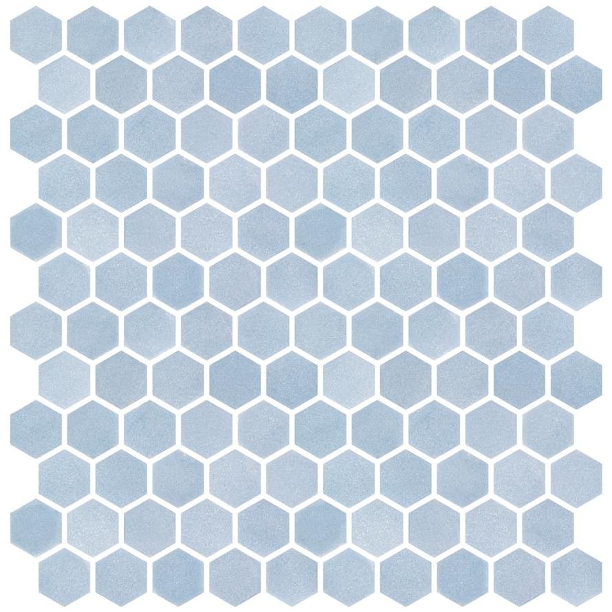 Onix Mosaico Hex Stoneglass Light Blue 30.1x29