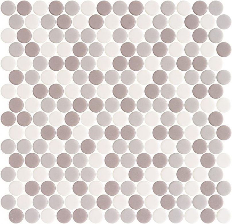 Onix Mosaico Penny Blends Almond Matte 28.6x28.6