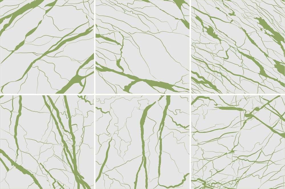 Ornamenta Artwork Marble Green 60x60