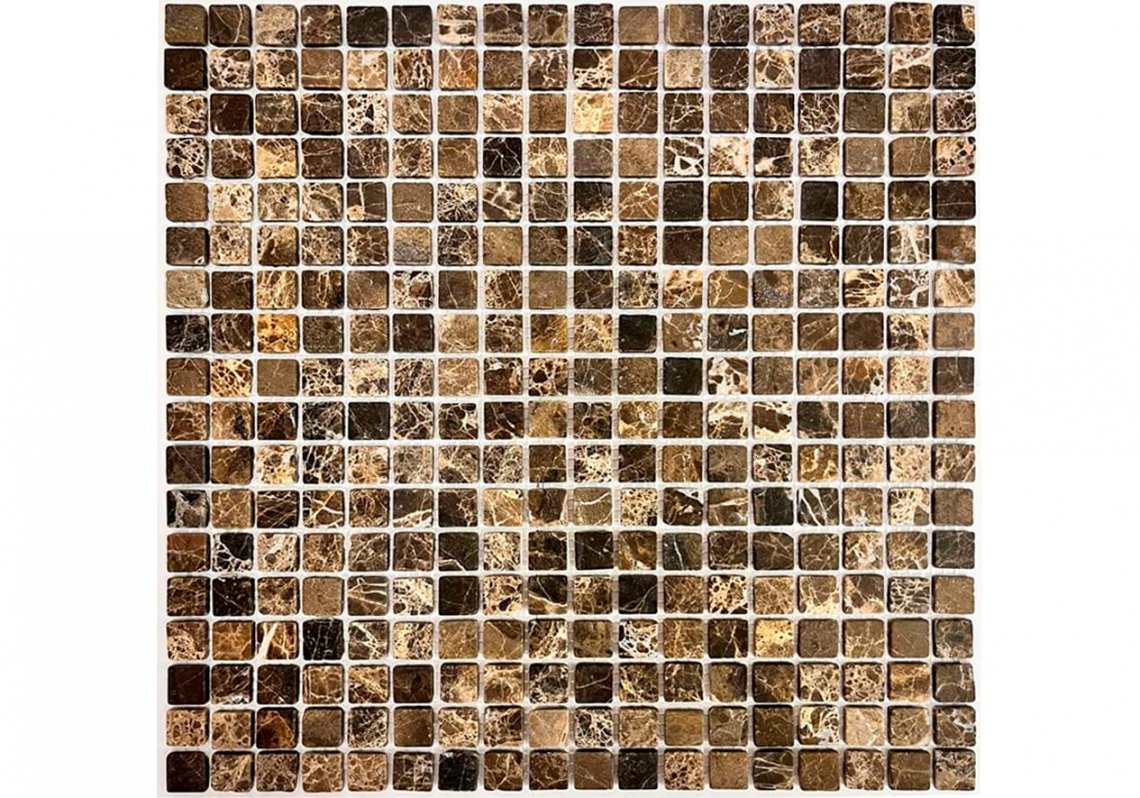 ORRO Stone Emperador Dark Tumbled 15X15 30.5x30.5