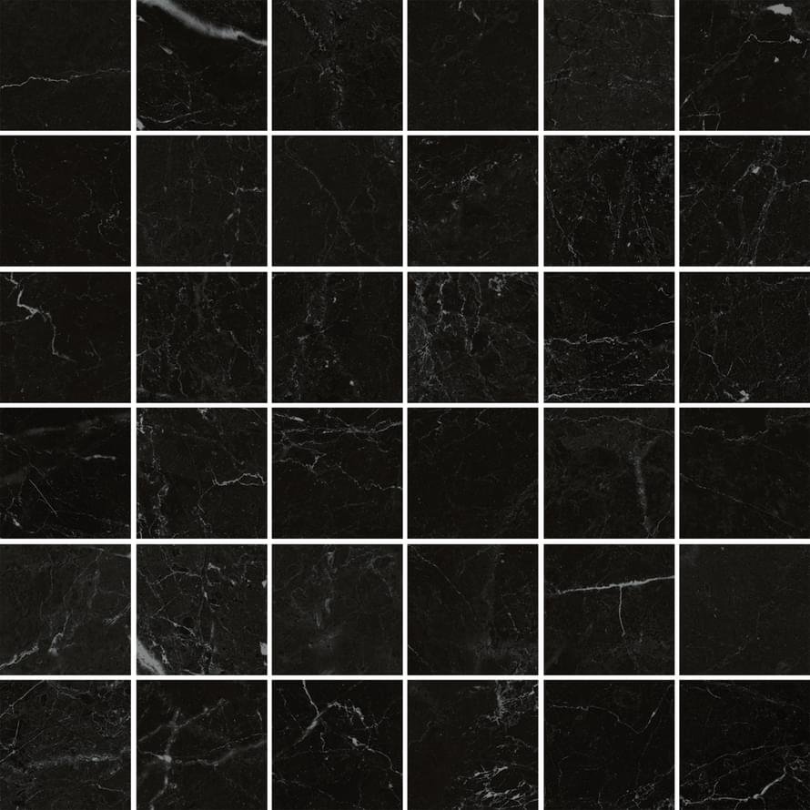 Panaria Eternity Mosaico Marquina Black Soft Rect 30x30