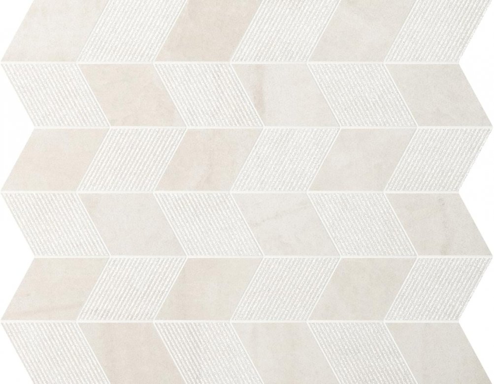 Panaria Trilogy Mosaico Freccia Onyx Light Soft 30x35