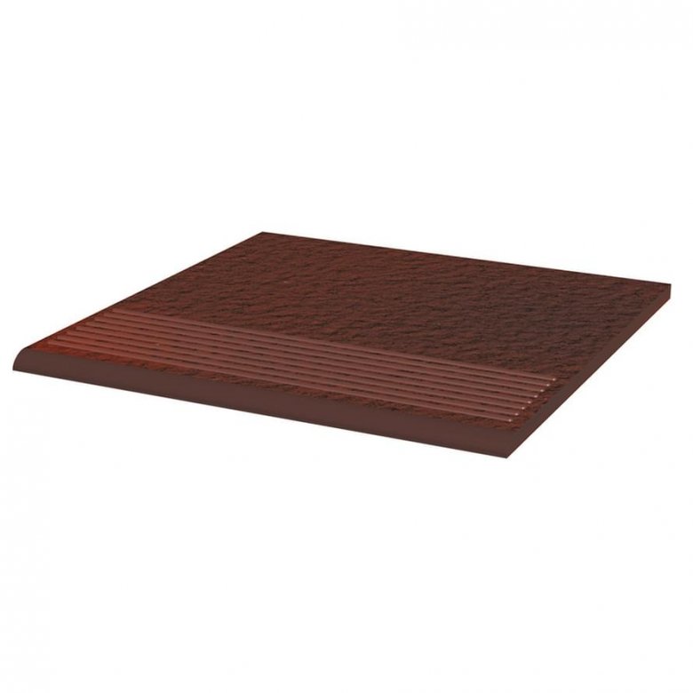 Paradyz Cloud Brown Duro Ryflowana Prosta Strukt 30x30