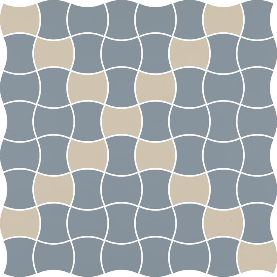 Paradyz Modernizm Blue Mozaika Prasowana K 3.6X4.4 Mix 30.86x30.86