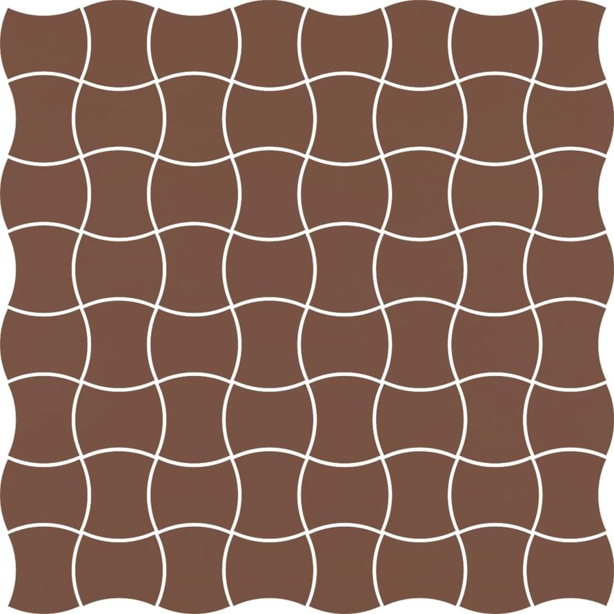 Paradyz Modernizm Brown Mozaika Prasowana K 3.6X4.4 30.86x30.86