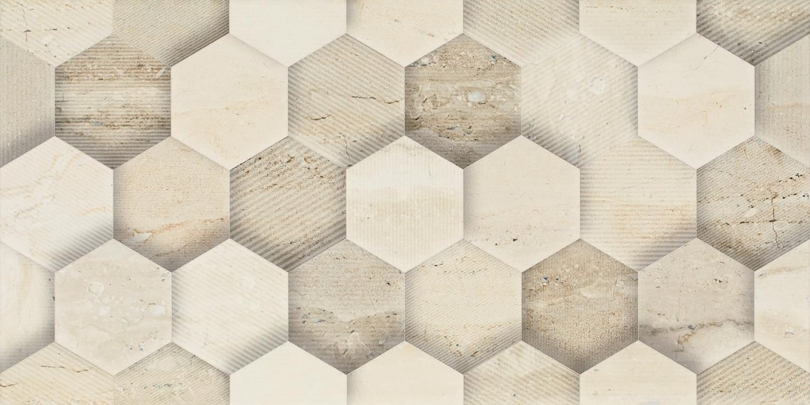 Paradyz Sunlight Stone Beige Inserto Geometryk 30x60