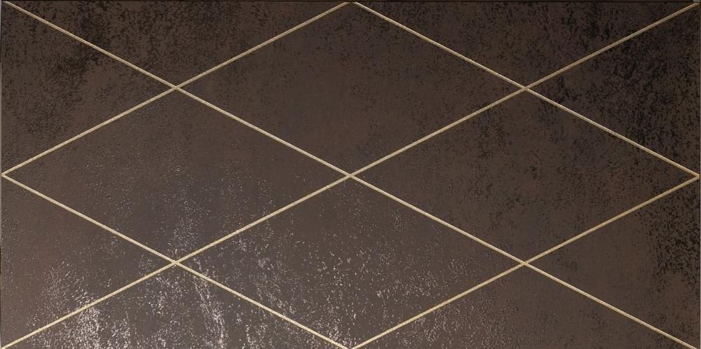 Petracers Ad Maiora Rhombus Oro Su Moro 50x100