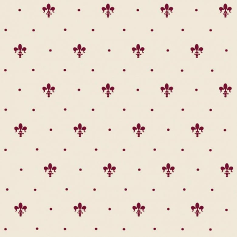 Petracers Grand Elegance Giglio Bordeaux Su Panna 20x20