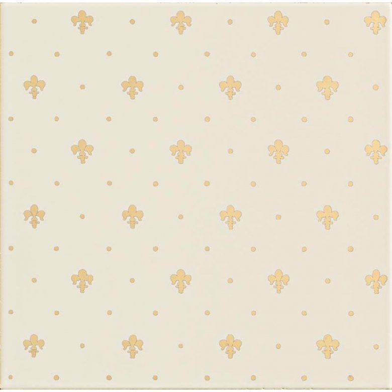 Petracers Grand Elegance Gold Giglio Oro Su Panna 20x20