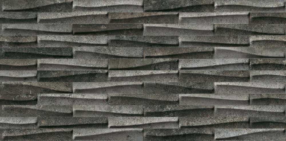 Piemme Ceramiche Castlestone Muretto Black Ret 30x60