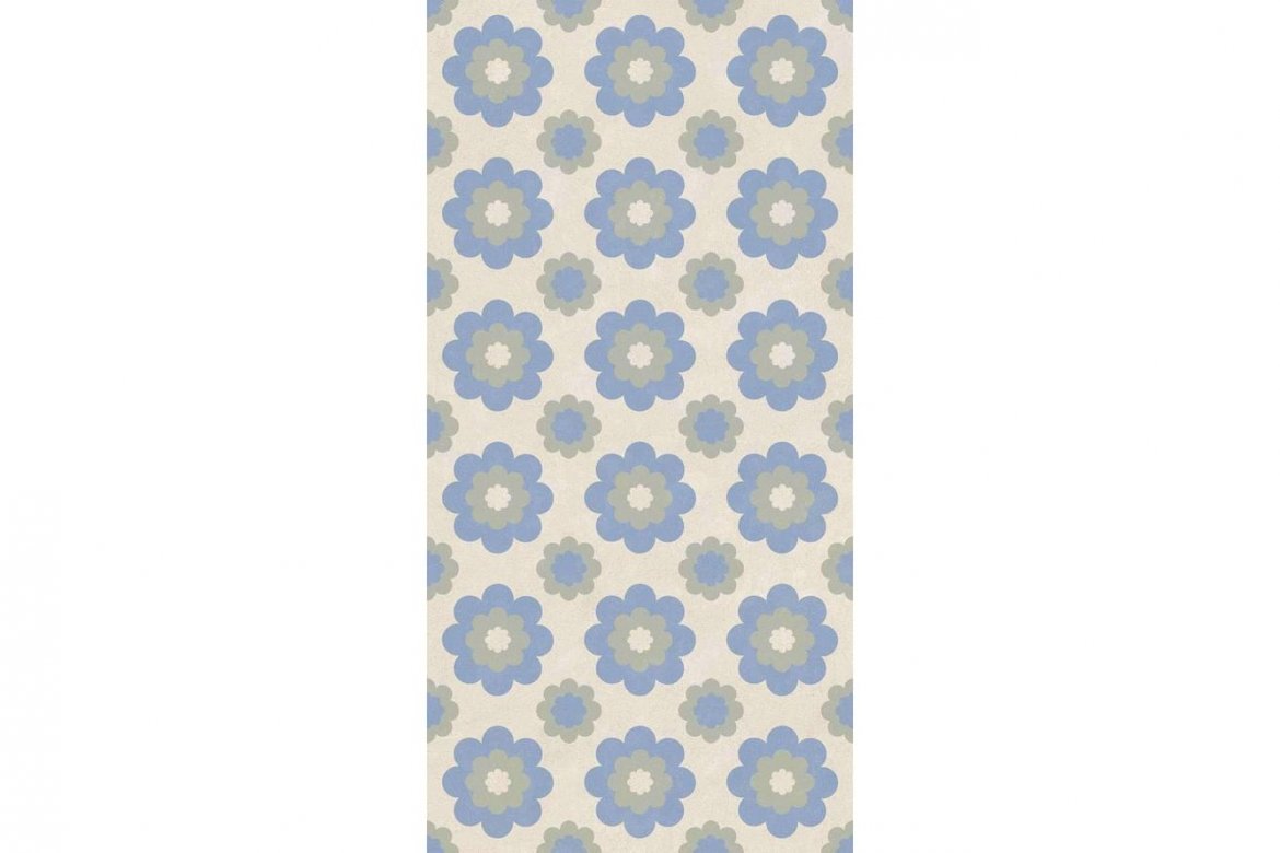 Piemme Ceramiche Homey Flower Chalk Nat 60x120