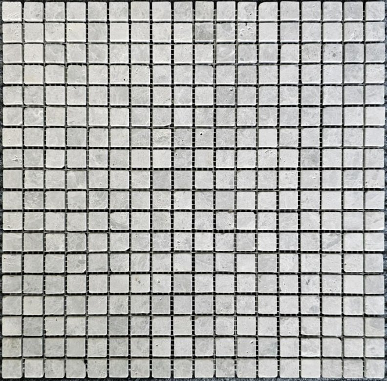 Pixel Mosaic Мрамор Tundra Grey 15х15 мм Матовая 30.5x30.5