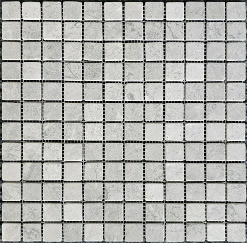 Pixel Mosaic Мрамор Tundra Grey 23х23 мм Матовая 30.5x30.5