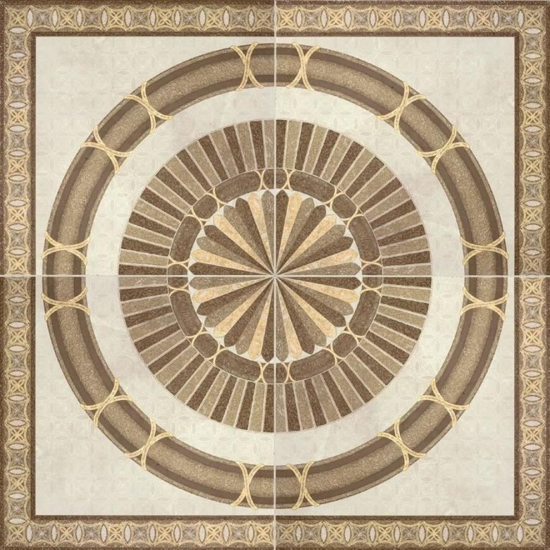 Porcelanite Dos 5008 Roseton Ivory Rodas 100x100