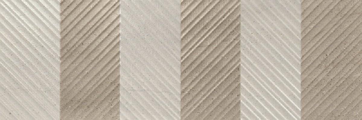 Porcelanite Dos Sakai Taupe Relieve Hiroki 30x90