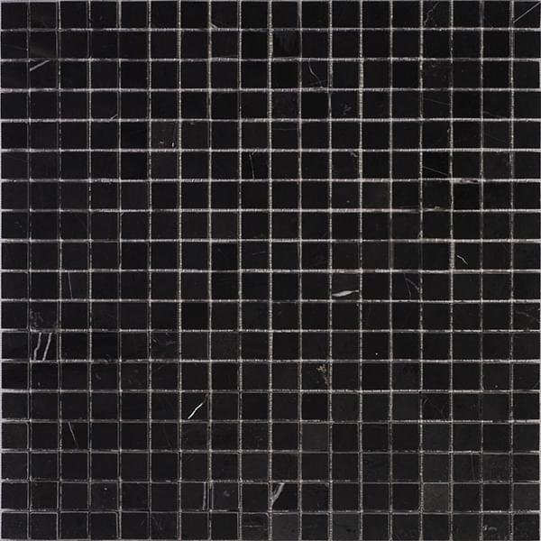 Premium Marble Чистые Цвета Pure Black Tumbled 29.7x29.7