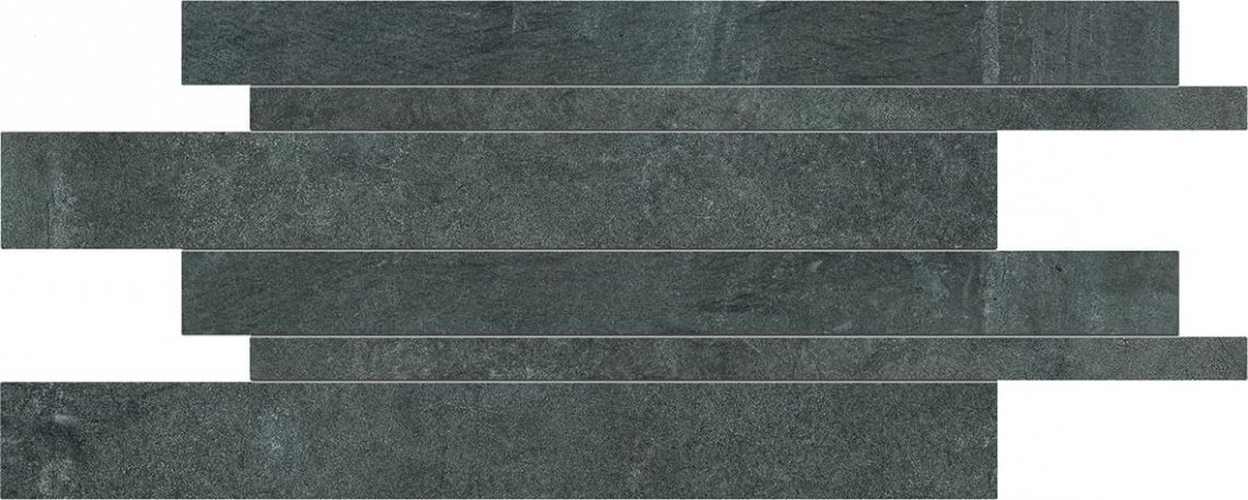 Provenza Groove Listelli Sfalsati Mistique Black 30x60