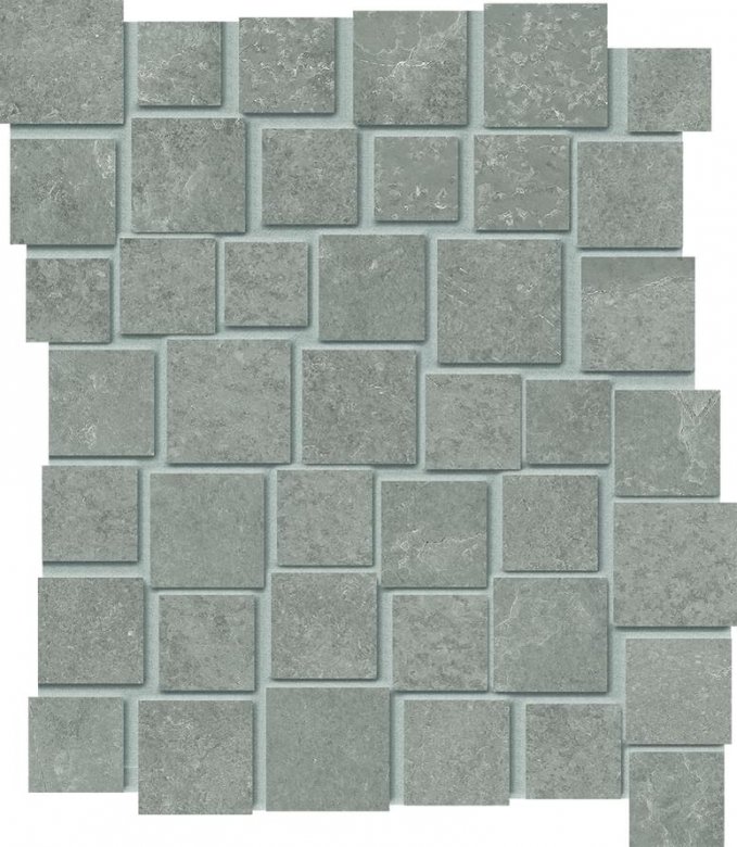 Provenza Groove Mosaico Penta Bright Grey 33x28.7