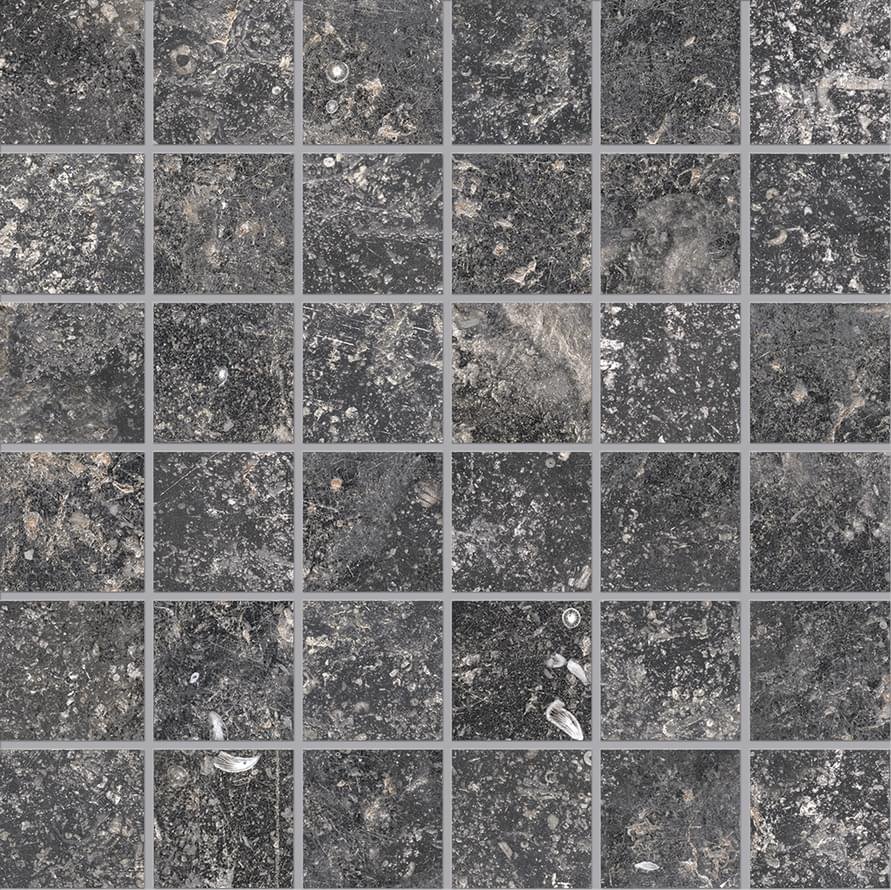 Provenza Unique Bleu Mosaico 5x5 Anthracite Ancienne Naturale 30x30