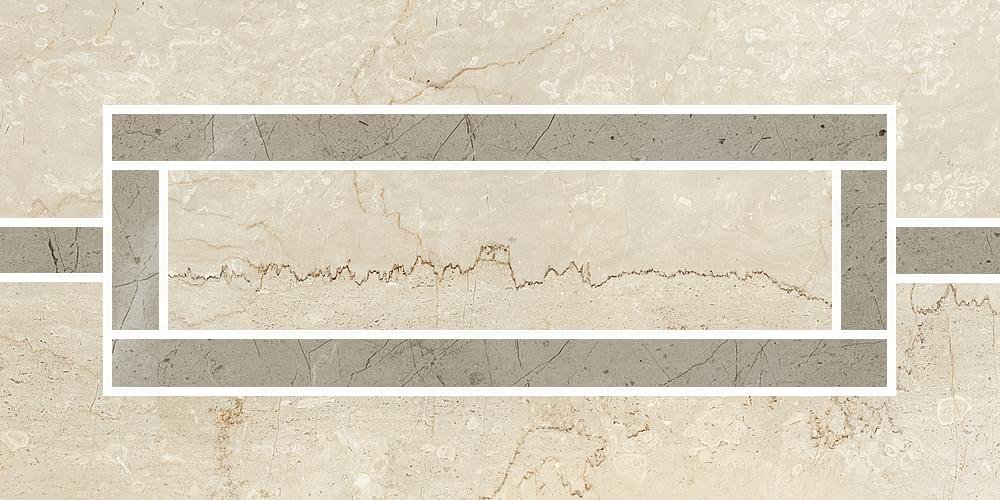 Refin Prestigio Botticino Fascia Minimal Lucido R 15x30
