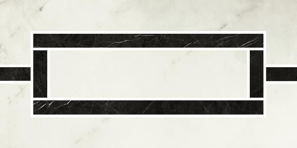 Refin Prestigio Carrara Fascia Minimal Lucido R 15x30