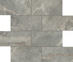Rex Etoile Gris Matte Mosaico 7.5x15 30x30