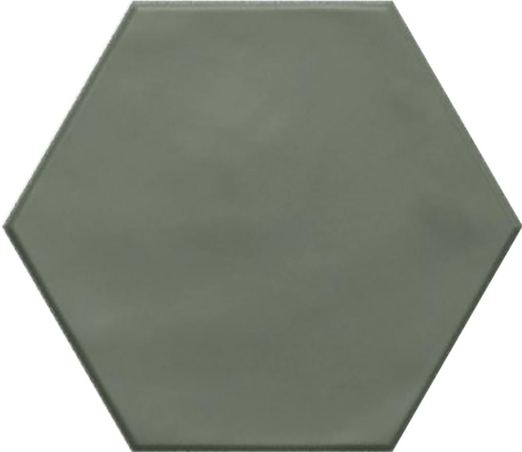 Ribesalbes Geometry Hex Green Matt 15x17.3