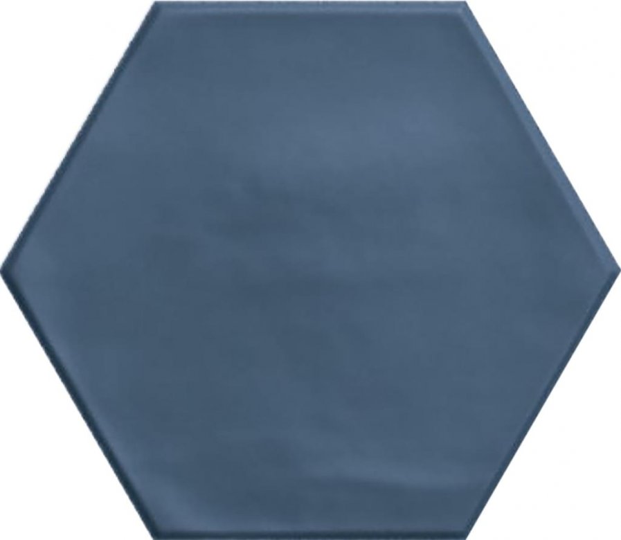 Ribesalbes Geometry Hex Navy Matt 15x17.3