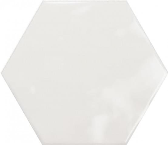 Ribesalbes Geometry Hex White Glossy 15x17.3