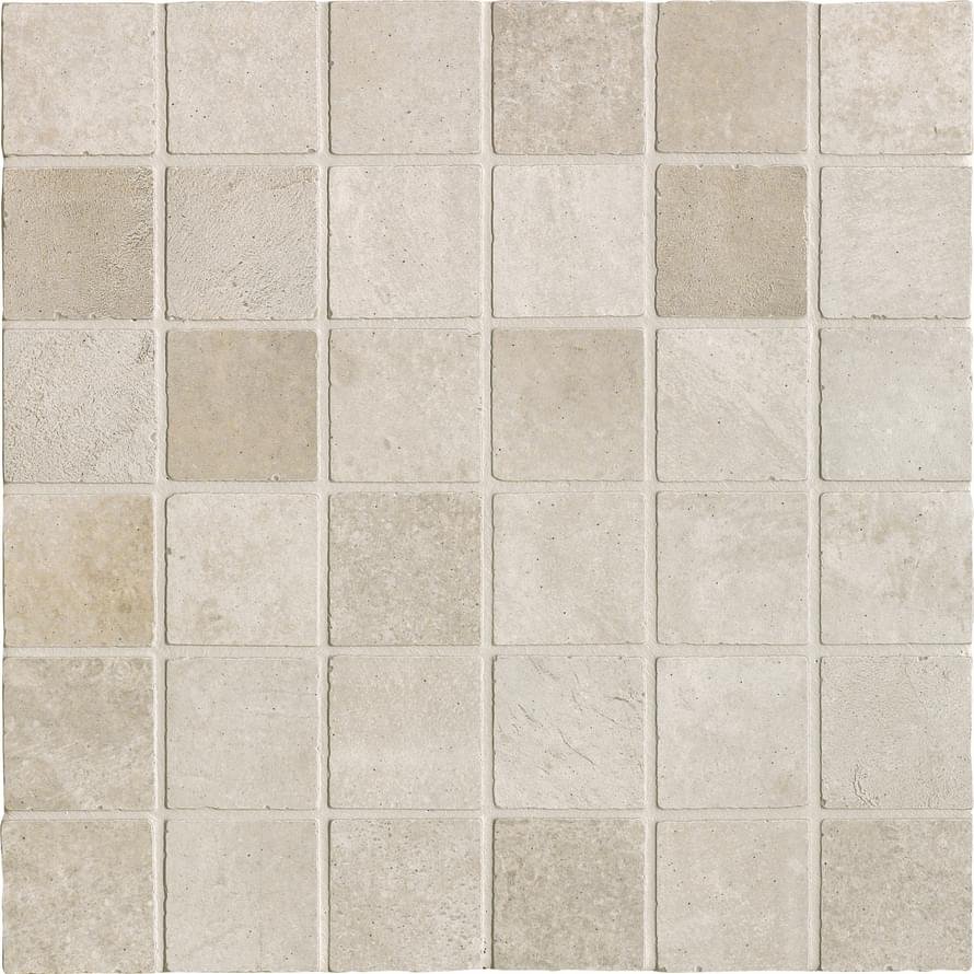 Ricchetti Les Dalles Des Chateaux Mosaico 5x5 Gris 33.3x33.3